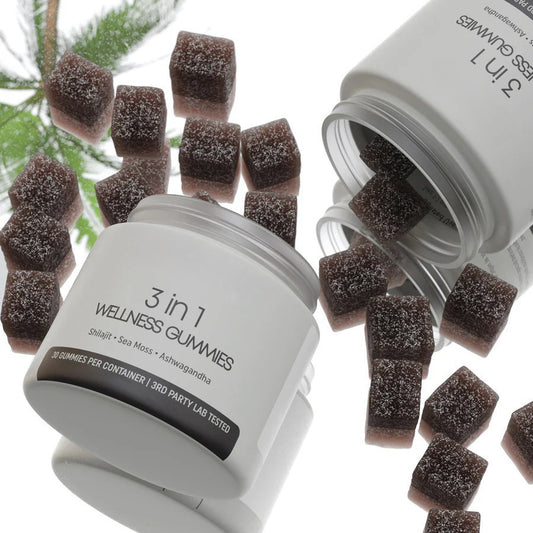 3 In 1 Shilajit, Seamoss and Ashwaghanda Gummies